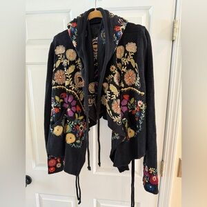 Biya by Johnny Was Floral Embroidered Women's Cardigan